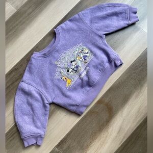 Disney Lavender Sweatshirt with Graphic Design